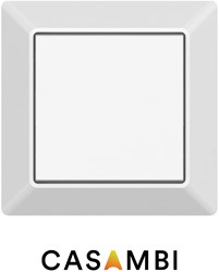 Pragmalux Sensus batterijloze schakelaar 2B Casambi wit mat