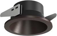 Pragmalux Inbouwspot met bladveren Bela IP55 geborsteld donker bronze - Incl. GU10 Fitting-1