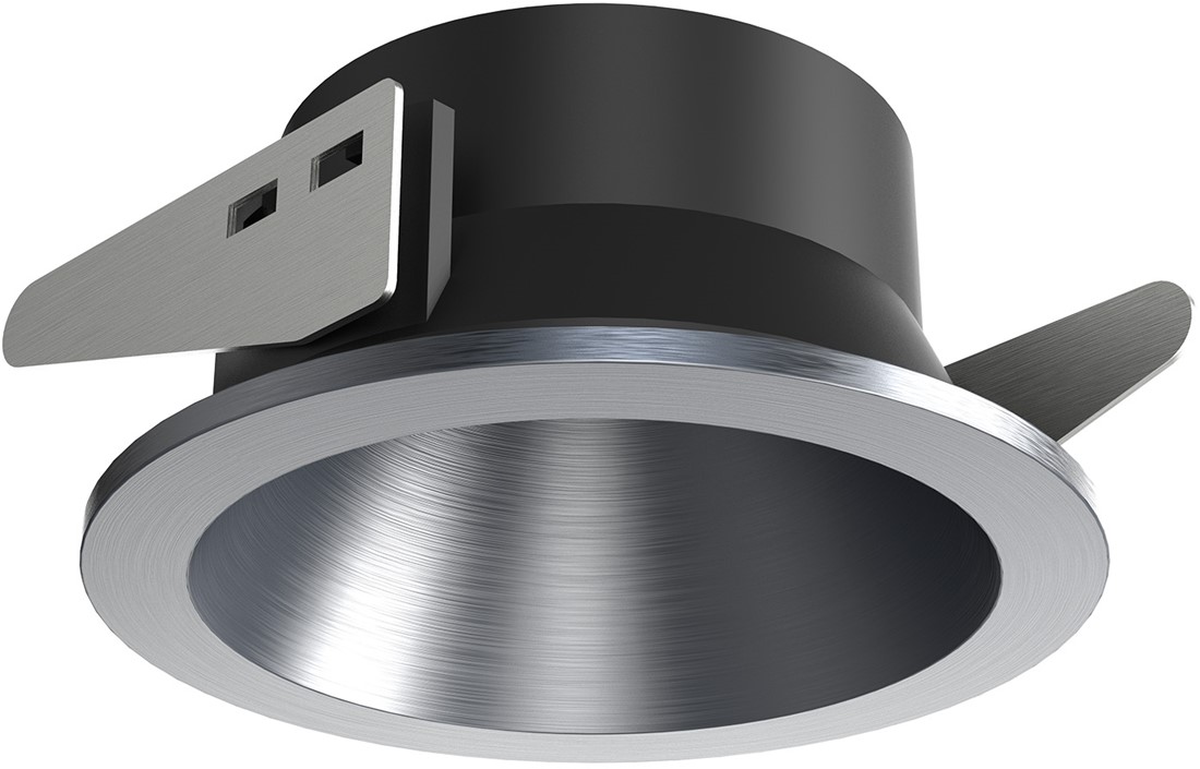 Pragmalux indbygget spotlight med bladfjedre Bela IP55 børstet gunmetal - inkl. GU10 beslag