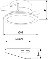 Pragmalux Inbouwspot met bladveren Bela IP55 geborsteld bronze RAL8000- Incl. GU10 Fitting-2