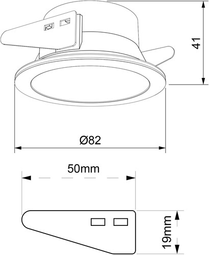 Pragmalux Inbouwspot met bladveren Bela IP55 geborsteld bronze RAL8000- Incl. GU10 Fitting-2