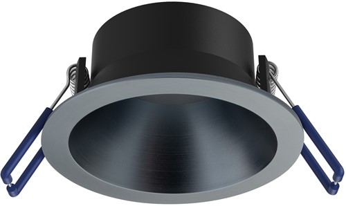 Pragmalux Inbouwspot Bela IP55 geborsteld gunmetal RAL7031- Incl. GU10 Fitting-1