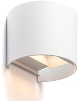 Pragmalux LED Wandarmatuur Blocq halfrond Up/Down IP65 2x3W 280lm 2000-3000K dim to warm CRI>90 instelbare lichtbundel 0-120° wit - fase dimbaar-1