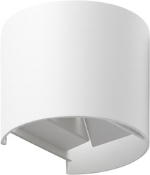Pragmalux LED Wandarmatuur Blocq halfrond Up/Down IP65 2x3W 280lm 2000-3000K dim to warm CRI>90 instelbare lichtbundel 0-120° wit - fase dimbaar