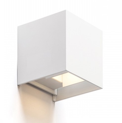 Pragmalux LED Wandarmatuur Blocq Up/Down IP65 2x3W 360lm 2700-3000-4000K 3CCT CRI>90 instelbare lichtbundel 0-120° wit - fase dimbaar-1