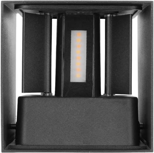 Pragmalux LED Wandarmatuur Blocq Up/Down IP65 2x3W 360lm 2700-3000-4000K 3CCT CRI>90 instelbare lichtbundel 0-120° zwart - fase dimbaar-2