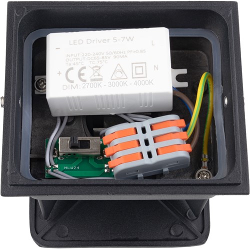 Pragmalux LED Wandarmatuur Blocq halfrond Up/Down IP65 2x3W 360lm 2700-3000-4000K 3CCT CRI>90 instelbare lichtbundel 0-120° zwart - fase dimbaar-4