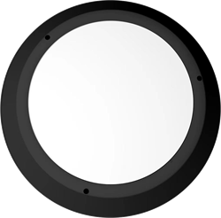 Pragmalux LED Bulkhead Venus G2 Ø370 Ring Zwart RAL9004