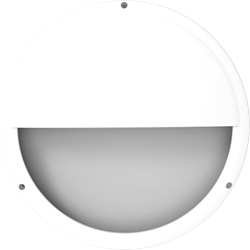 Pragmalux LED Bulkhead Venus G2 Ø300 Halve Maan Ring Wit RAL9003