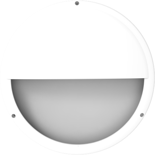 Pragmalux LED Bulkhead Venus G2 Ø300 Halve Maan Ring Wit RAL9003