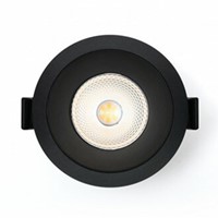 Pragmalux LED Spotlight Casso IP44 dimbaar 9W 680lm ø103 Buitenmaat-Gatmaat ø90-95 40° 2700K UGR<19 Zwart-1