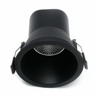 Pragmalux LED Spotlight Casso IP44 dimbaar 6W 420lm ø81 Buitenmaat-Gatmaat ø68-73 40° 2700K UGR<19 Zwart-2