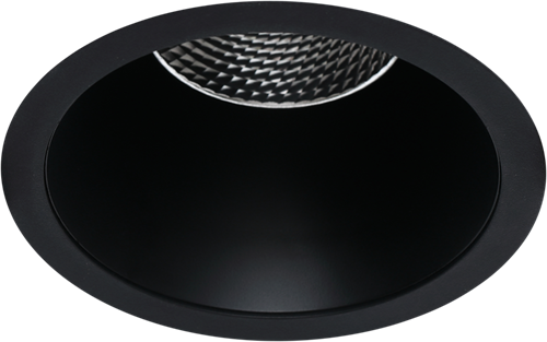 Pragmalux LED Spotlight Casso IP44 dimbaar 9W 680lm ø103 Buitenmaat-Gaatmaat ø90-95 40° 2700K UGR<19 Zwart