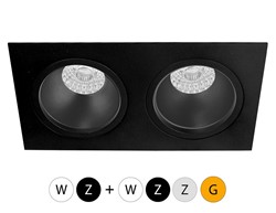 Inbouwspot Duplo Vierkant 2V
