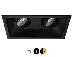 Inbouwspot Zena 2V Vierkant