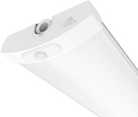 Pragmalux LED Batten Lumea IP44 Prisma 150cm 29-48W 4200-7300lm 3000-4000K 2-CCT (2x58W) wit  5x2,5mm doorvoerbedrading + PIR sensor & noodmodule zelftest 1uur-2