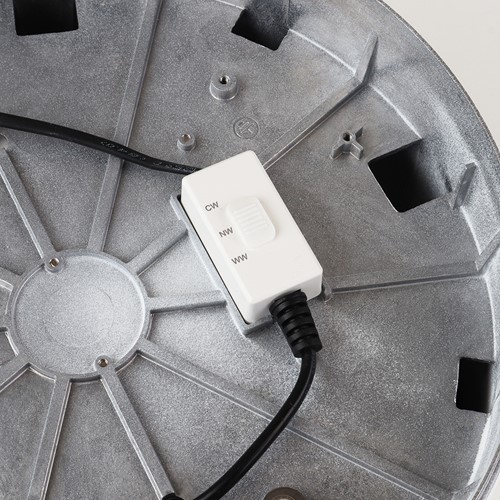 Pragmalux LED opbouw downlight Relio IP65 facet reflector wit 28-32W 2520-3200lm 2700K-3000K-4000K 3-CCT CRI>90 UGR<19 60D Ø214x119mm-2