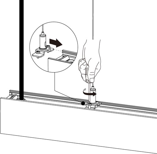 Pragmalux Skyline accessoire verstelbare verplaatsbaar ophangset 3m-1