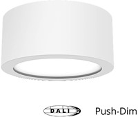 Pragmalux LED Downlight Essence G2 IP54 wit opbouw max. 21W 3000K-6000K 3-CCT max. 2450lm 100D  incl. TCI DALI Driver