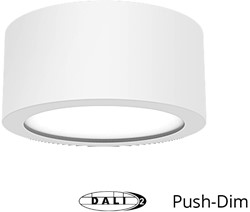 Pragmalux LED Downlight Essence G2 IP54 wit opbouw max. 15W 3000K-6000K 3-CCT max. 1650lm 100D  incl. TCI DALI Driver