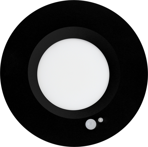 Pragmalux LED Downlight Essence G2 PIR IP54 zwart 6/9W 3000K-6000K 3-CCT 700/1125lm 100D Ø190 Buitenmaat - Gatmaat Ø150 incl. LED Driver