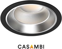 Pragmalux LED Downlight Essence UGR IP54 zwart max. 21W 3000K-6000K 3-CCT max. 2800lm 60D Ø226 Buitenmaat - Gatmaat Ø200 UGR<19 incl. TCI Casambi Driver