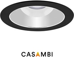 Pragmalux LED Downlight Spectre SR IP54 18W 3000K-5700K 3-CCT 2100-2200lm zwart Ø172 Buitenmaat - Gatmaat Ø150-165 +TCI Casambi Driver (2x18W)