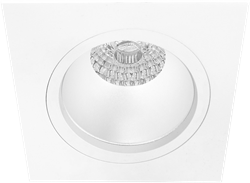 Pragmalux Inbouwspot Duplo Vierkant wit RAL9003 - Incl. GU10 Fitting