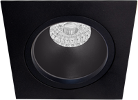 Pragmalux Inbouwspot Duplo Vierkant Zwart - Incl. GU10 Fitting