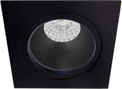 Pragmalux Inbouwspot Duplo Vierkant Zwart RAL9004 - Incl. GU10 Fitting
