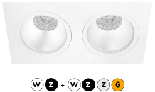 Inbouwspot Duplo Vierkant 2V