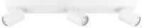 Pragmalux opbouwarmatuur Esta rechthoek drievoudig kantelbaar Ø55 wit RAL9003 - incl. GU10 Fitting