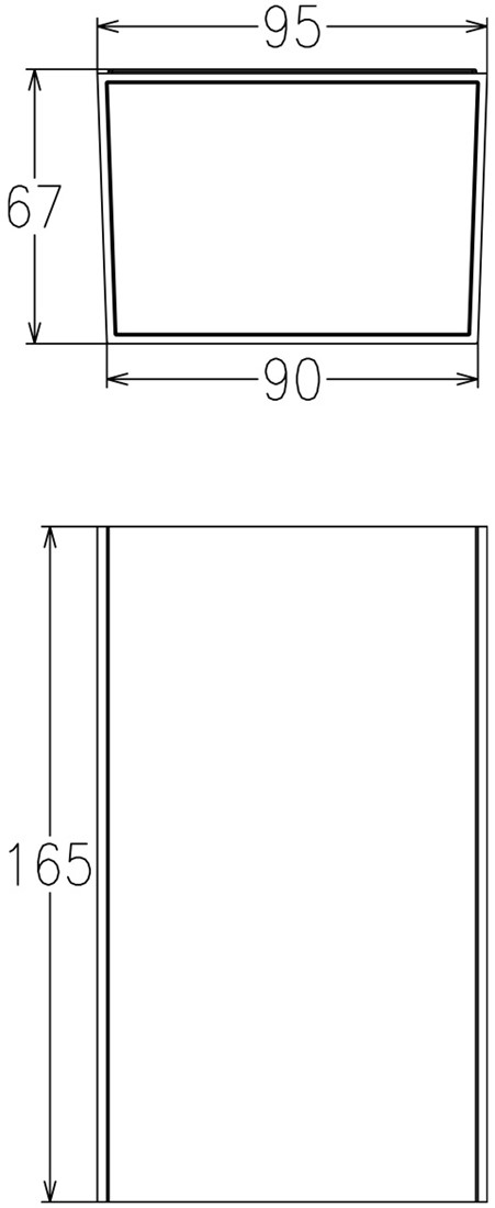 Pragmalux LED vægarmatur Facio IP65 Op/Ned 6W 580lm 3000K sort RAL9005