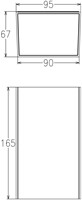 Pragmalux LED Wandarmatuur Facio IP65 Up/Down 6W 500lm 2700K Zwart RAL9005-6