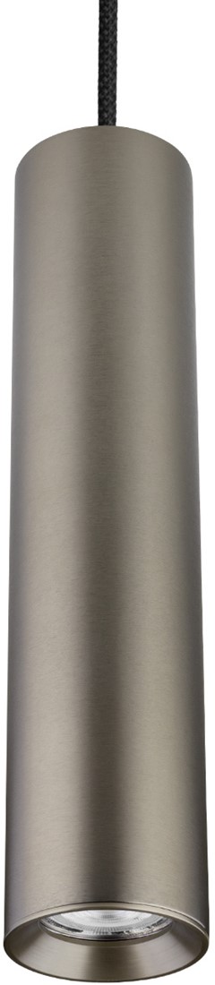 Pragmalux pendellampe Fendi pendellampe i bronze længde 120 cm RAL7048 med sort loftsrose - inkl. GU10 Montering
