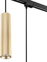 Pragmalux 3-fase rail pendelarmatuur Fendi pendellengte 120cm messing RAL1001 diamond knurling met zwarte adapter - incl. GU10 Fitting