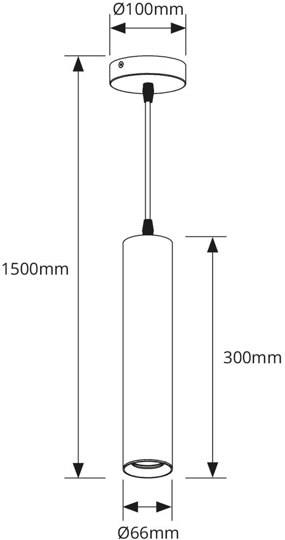 Pragmalux pendellampe Fendi pendellampe 120 cm hvid RAL9003 diamant rifling med hvid loftsrose - inkl. GU10 Montering