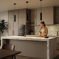 Pragmalux pendelarmatuur Fendi pendellengte 120cm wit RAL9003 met witte plafondkap - incl. GU10 Fitting-4