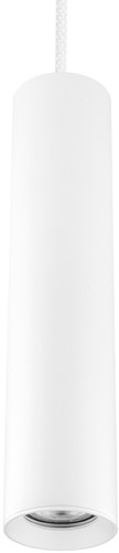 Pragmalux 3-fase rail pendelarmatuur Fendi pendellengte 120cm wit RAL9003 met witte adapter - incl. GU10 Fitting-1