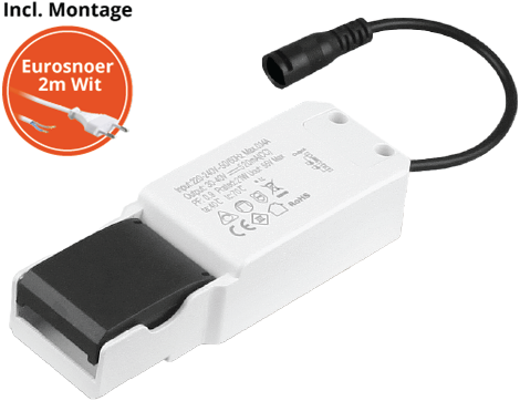 Pragmalux Essence G2/UGR LED Driver 6-9W 135-200mA incl. eurosnoer 2m wit