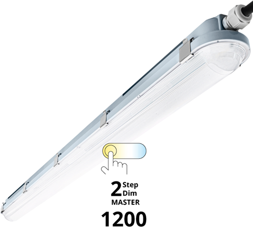 Pragmalux LED TL Waterdicht Armatuur Hermes IP66 120cm 35W 3000K-6000K 3-CCT 5000lm 5x2,5mm dvb (2x36W) 2-STEP DIM (100-10%) MASTER
