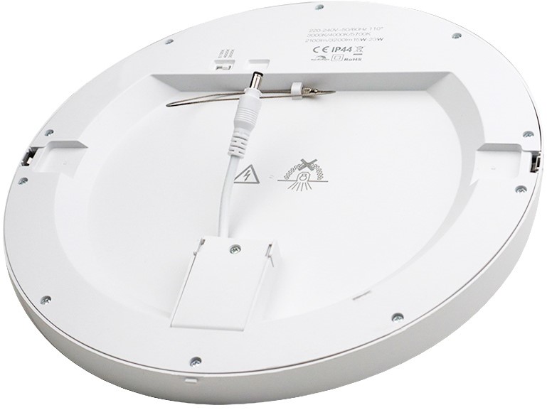 Pragmalux LED indbygget downlight Luna G2 hvid IP44 22W 3000K-6000K 3-CCT 2860-3010lm Ø290 B - G Ø65-260 + ekstern Philips DALI2 driver