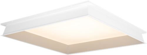 Pragmalux LED Paneel inbouwframe Dome 60x60cm wit RAL9016