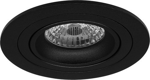 Pragmalux Inbouwspot met bladveren Alpha Rond Kantelbaar zwart RAL9004 - Incl. GU10 Fitting-2