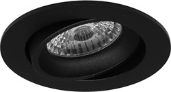 Pragmalux Inbouwspot met bladveren Delta Rond Kantelbaar zwart RAL9004 - Incl. GU10 Fitting