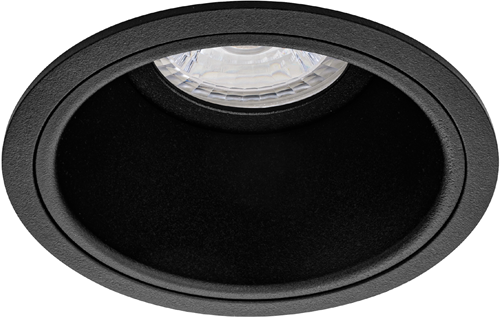 Pragmalux Inbouwspot met bladveren Mido Rond zwart RAL9004 - Incl. GU10 Fitting