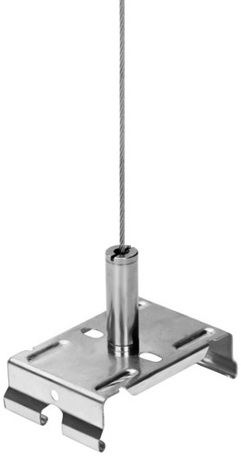 Pragmalux PRX-Line pendelset 1x bevestigingsklembeugel incl. 200cm staalkabel verstelbaar