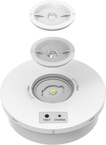 Pragmalux DOTXL Opbouw Noodverlichting IP65 3W 230-270lm LifePO4 1uur Zelftest Wit-1