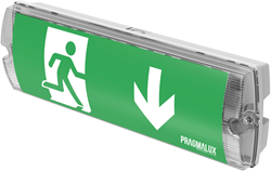 Pragmalux PICTO Opbouw Noodverlichting IP65 3W 150lm 20m LifePO4 1uur Wit Zelftest 