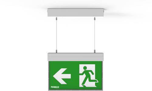 Pragmalux UNI Noodverlichting Vluchtwegverlichting 3W 60lm 24m LifePO4 1uur Wit Zelftest-2